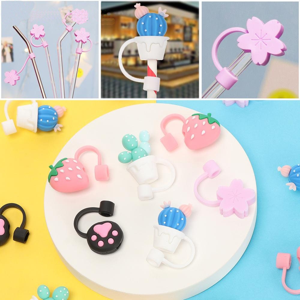 Straw toppers, straw covers, straw charms, tumbler straw protector, nature friendly, anti dust