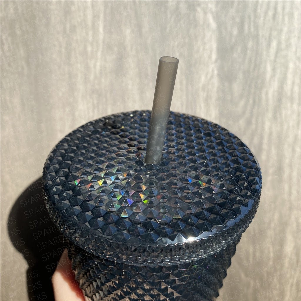 Starbucks Halloween Colorful Black Oil Slick /Glow in the dark Studded Tumbler 2021 Edition 24oz