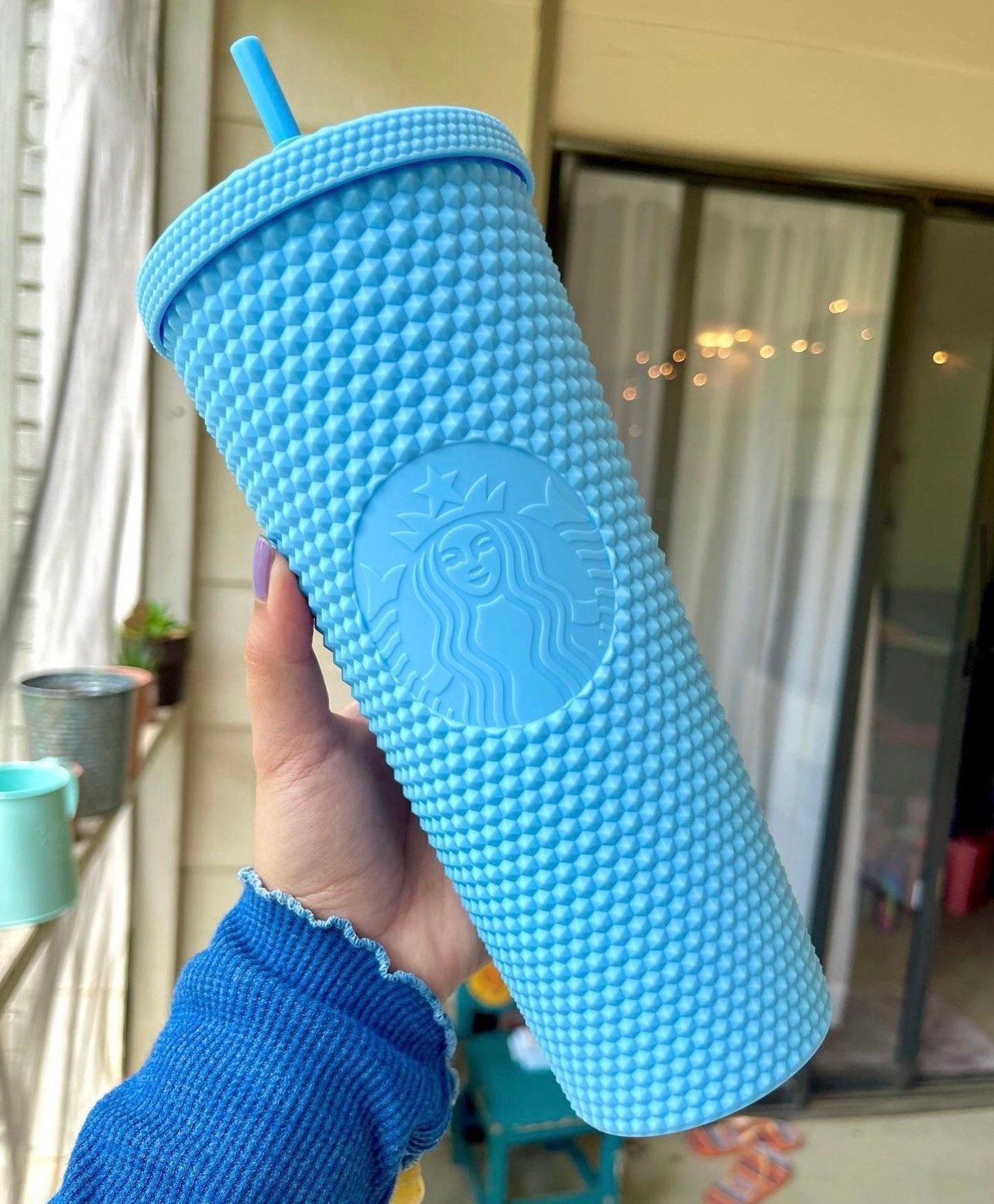 Starbucks Thailand Matte Blue Studded Venti Tumbler 2021