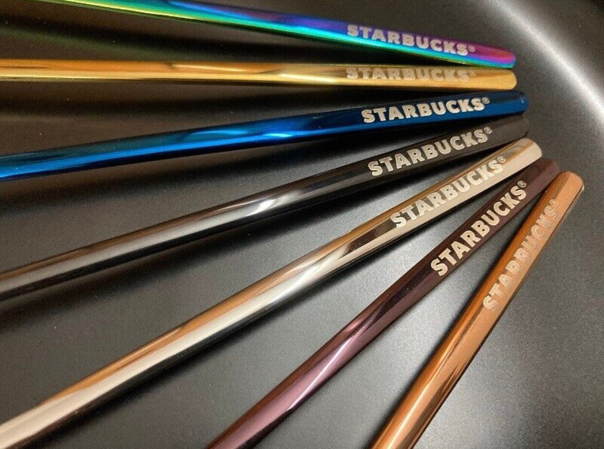 Starbucks popular Stainless steel spoon for Coffee/milk/tea. Decorative round dessert spoon. Perfect gift for Starbucks lovers and collector