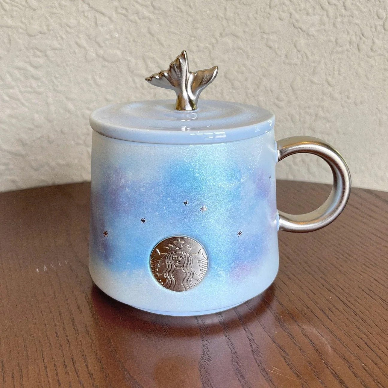 Starbucks Starry Summer Night Ceramic Mug Starry Sky Little Stars Mug Light Blue Purple Mug Coffee Mug Collectors Starbucks Mug 13oz 400 ml