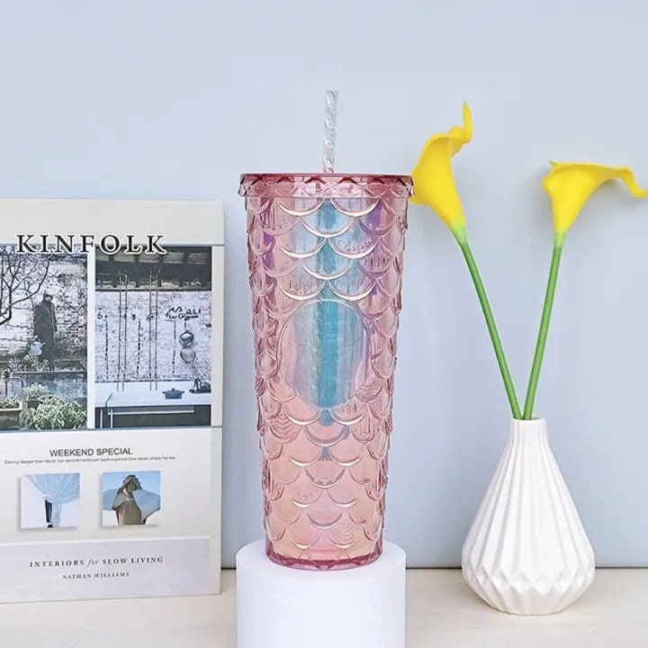 Double wall mermaid scale tumbler. Best gift Ideas. Custom gift Idea