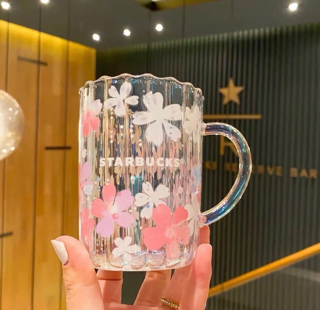 Limited edition Starbucks 2020 Aurora Sakura Glass