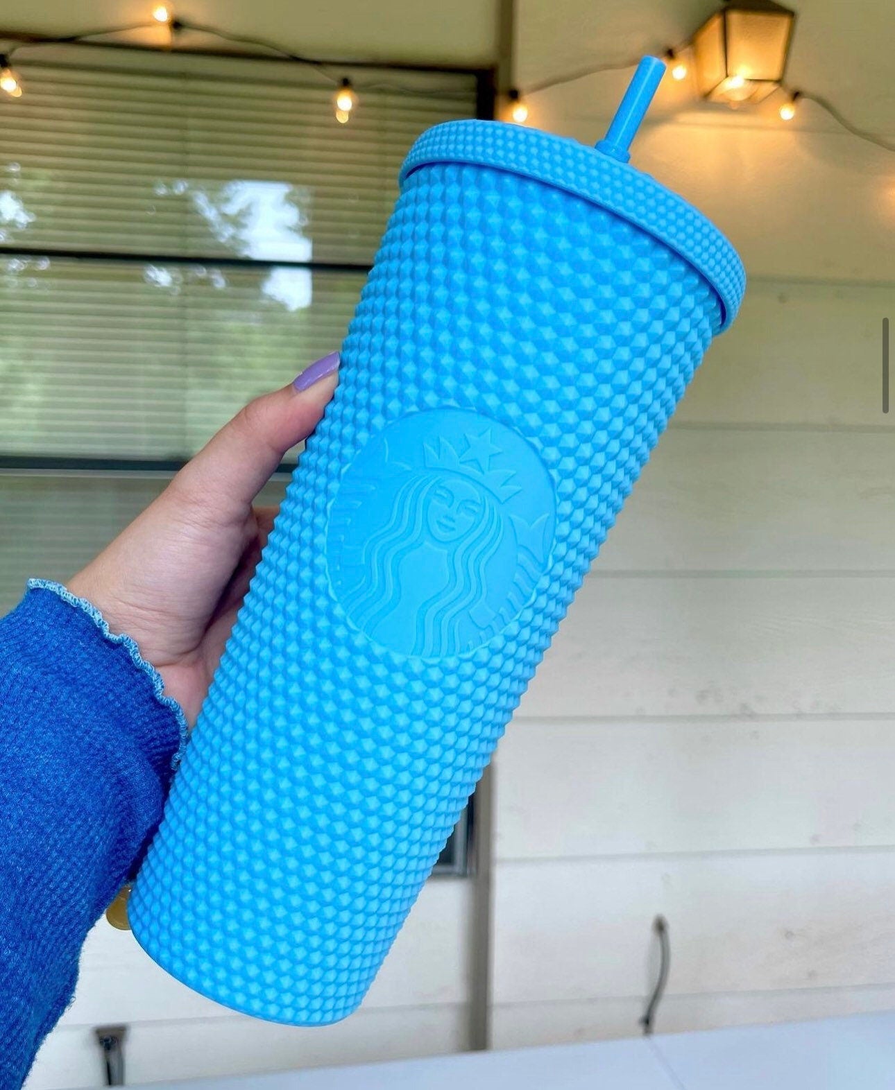 Starbucks Thailand Matte Blue Studded Venti Tumbler  2021