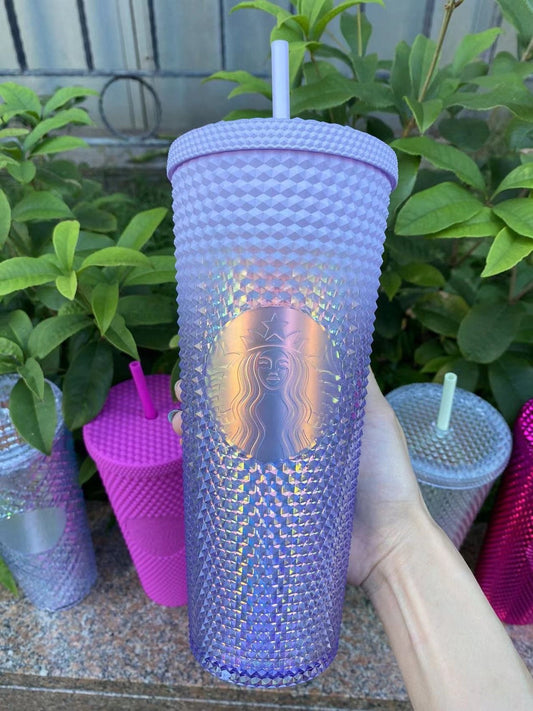 Starbucks Cup Purple Gradient Studded tumbler Cup 24oz