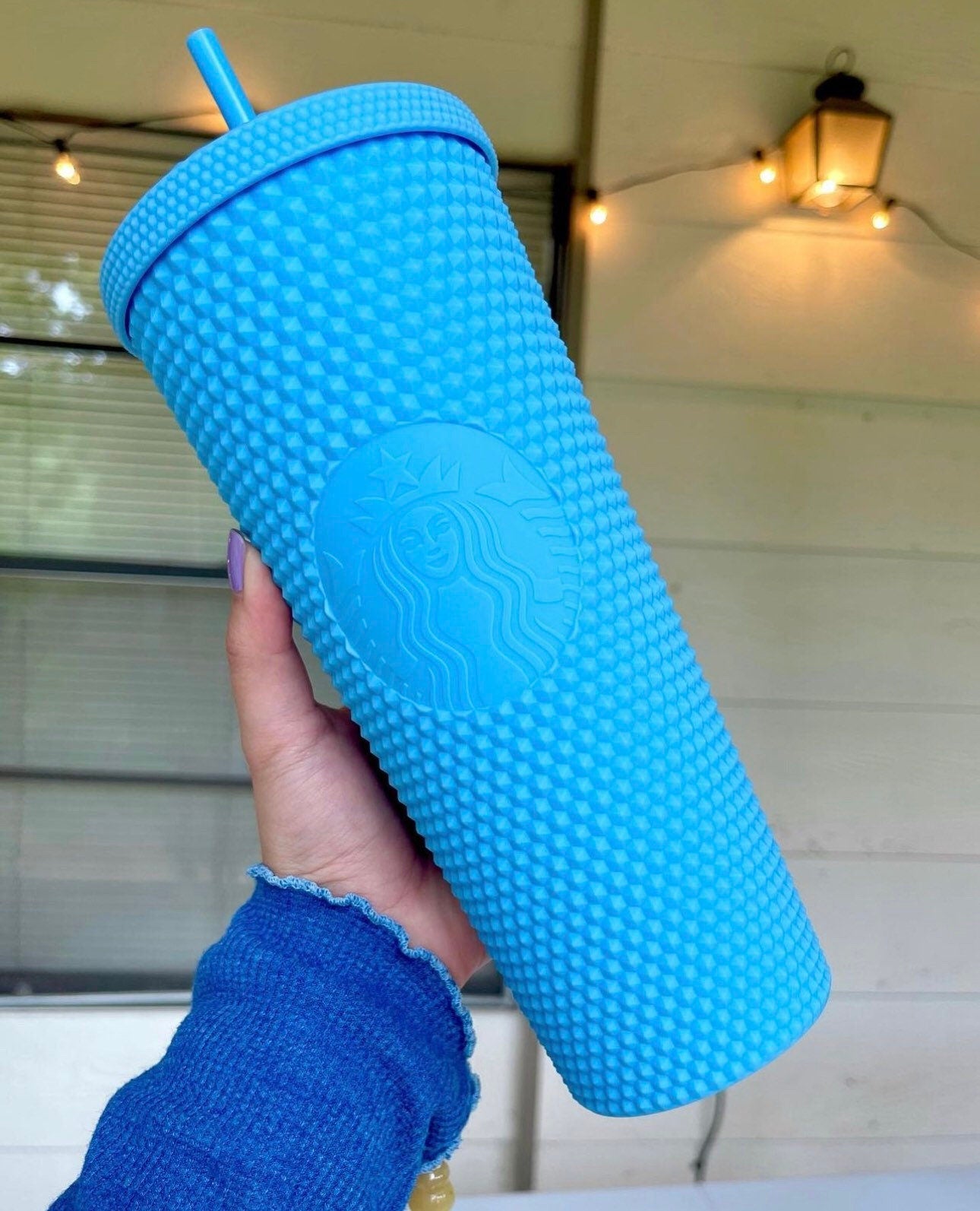 Starbucks Thailand Matte Blue Studded Venti Tumbler  2021
