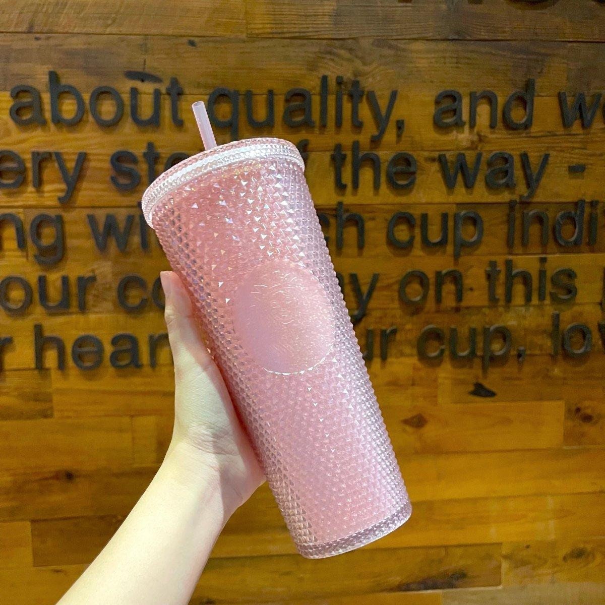 Starbucks Sakura Pink Glitter Studded Cup 710ml/24,00oz (Starbucks Sakura 2022 Collection )