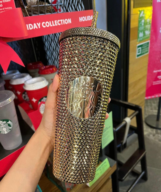 Starbucks Gold Studded Tumbler 24 oz /710 ml