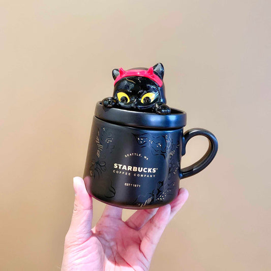 Starbucks Halloween 2021 - Devil Mushroom Straw Mason Jar 525ml